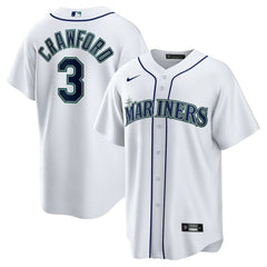 JP Crawford Seattle Mariners Nike Home Replica Jersey - White Jerseys