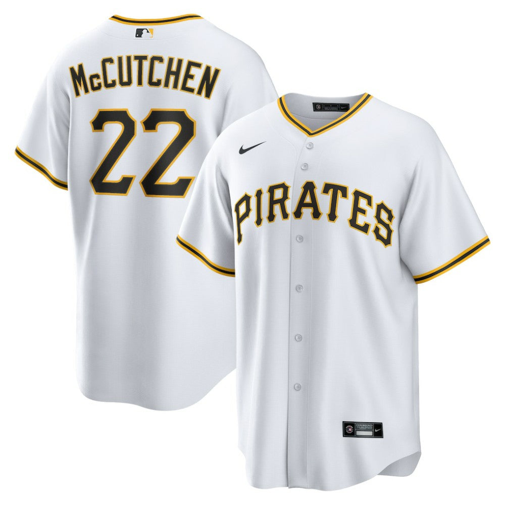 Andrew McCutchen Pittsburgh Pirates Nike Replica Player Jersey - White Jerseys