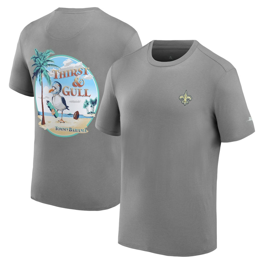 New Orleans Saints Thirst & Gull T-Shirt - Gray T-shirts