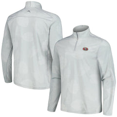San Francisco 49ers Delray Frond IslandZone Half-Zip Sweatshirt - Gray Sweatshirts