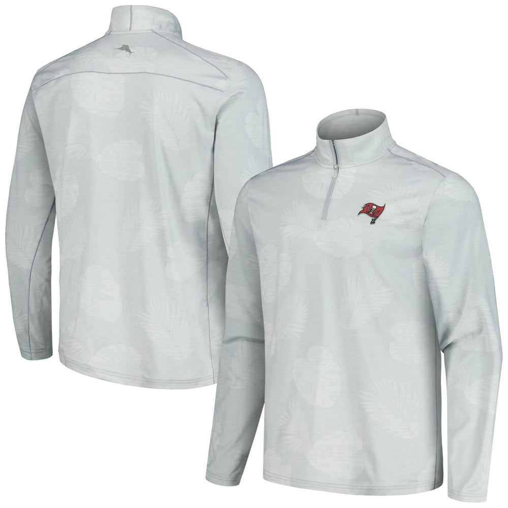 Tampa Bay Buccaneers Delray Frond IslandZone Half-Zip Sweatshirt - Gray Sweatshirts