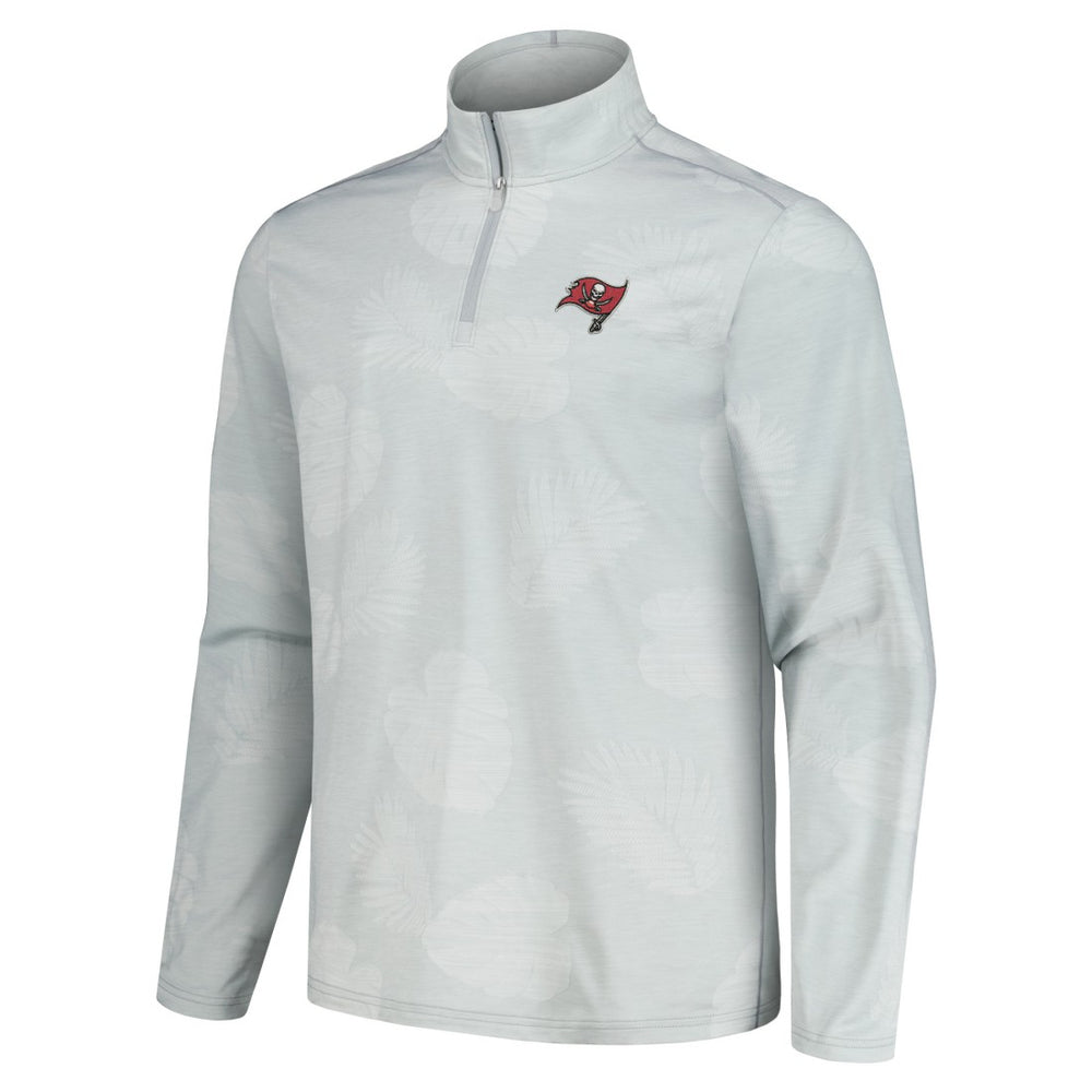 Tampa Bay Buccaneers Delray Frond IslandZone Half-Zip Sweatshirt - Gray Sweatshirts