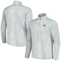 Green Bay Packers Delray Frond IslandZone Half-Zip Sweatshirt - Gray Sweatshirts