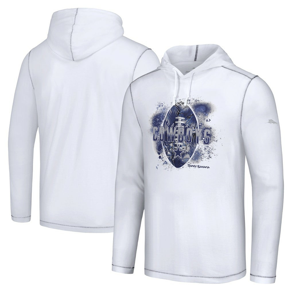 Dallas Cowboys Graffiti Touchdown Pullover Hoodie - White Hoodies