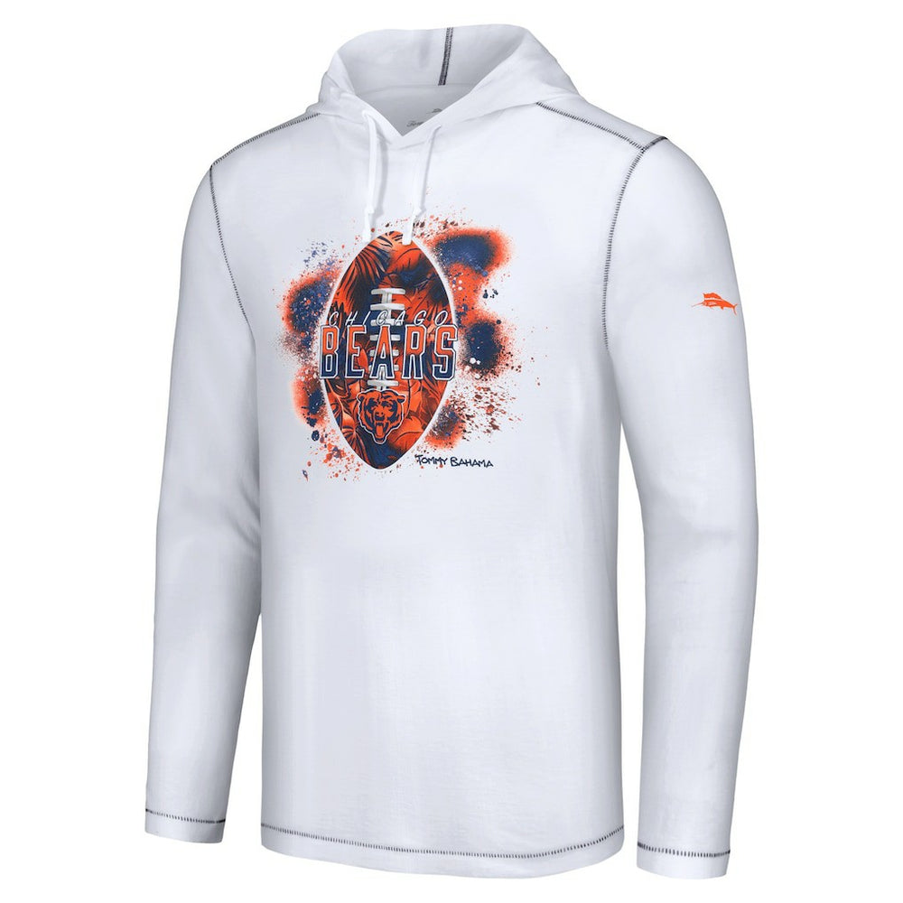 Chicago Bears Graffiti Touchdown Pullover Hoodie - White Hoodies