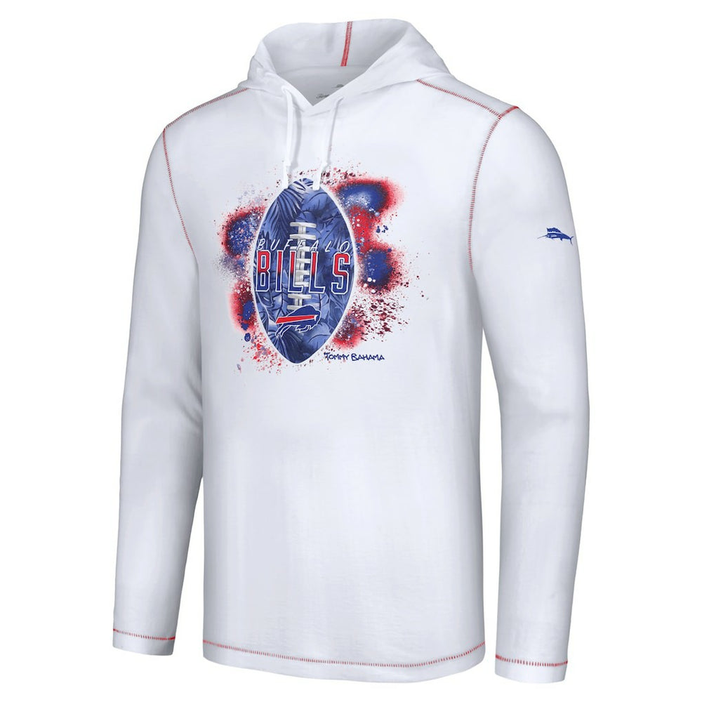 Buffalo Bills Graffiti Touchdown Pullover Hoodie - White Hoodies