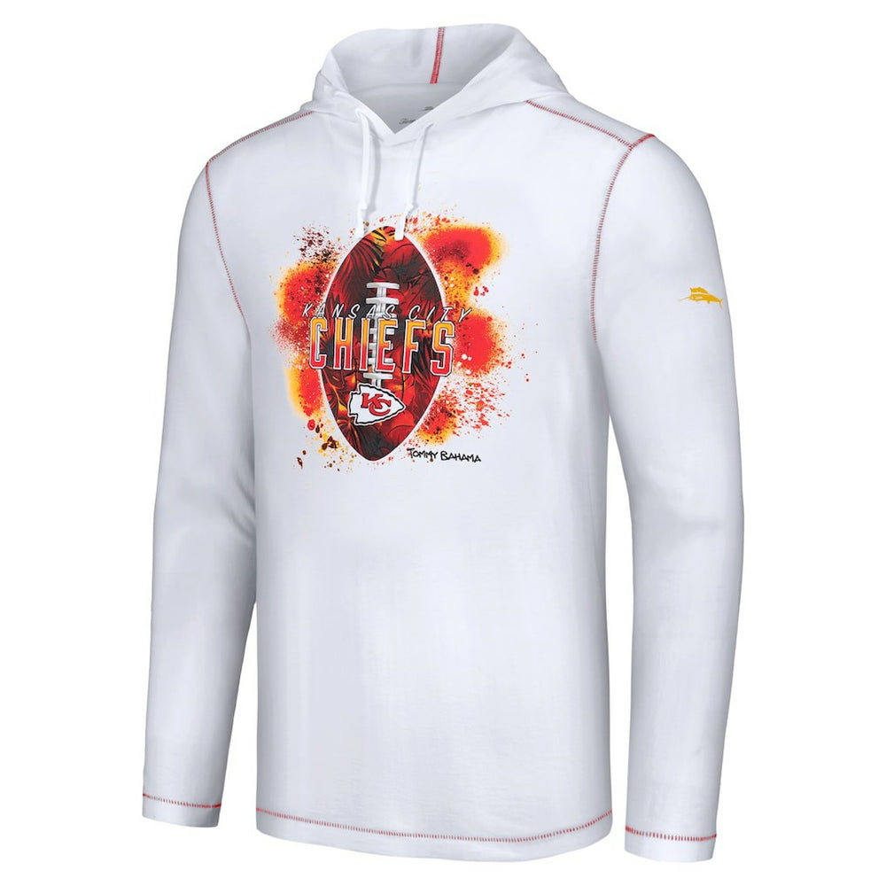 Kansas City Chiefs Graffiti Touchdown Pullover Hoodie - White Hoodies
