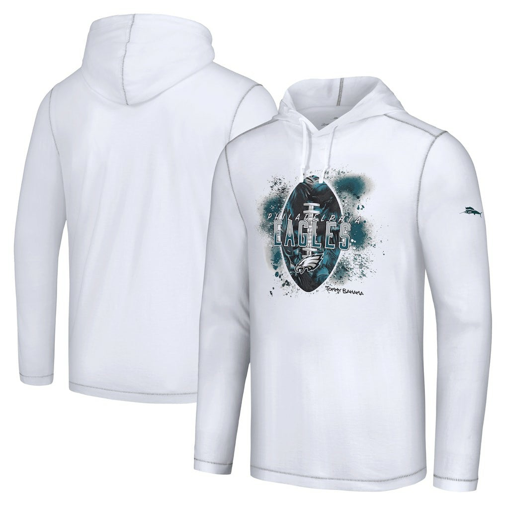 Philadelphia Eagles Graffiti Touchdown Pullover Hoodie - White Hoodies
