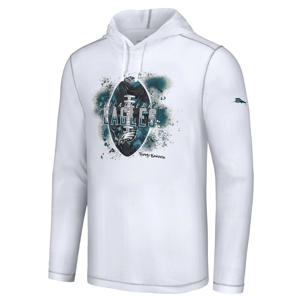 Philadelphia Eagles Graffiti Touchdown Pullover Hoodie - White Hoodies