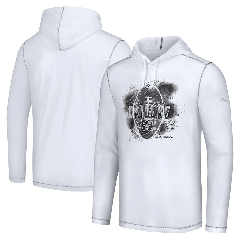 Las Vegas Raiders Graffiti Touchdown Pullover Hoodie - White Hoodies