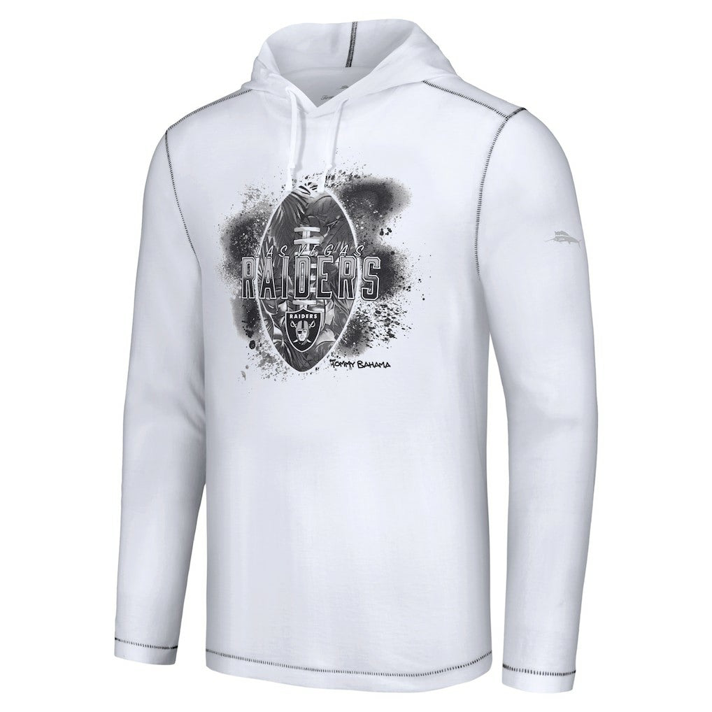 Las Vegas Raiders Graffiti Touchdown Pullover Hoodie - White Hoodies