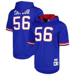 Lawrence Taylor New York Giants Retired Player Name & Number Mesh Hoodie T-Shirt - Royal Hoodies
