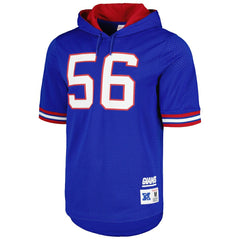 Lawrence Taylor New York Giants Retired Player Name & Number Mesh Hoodie T-Shirt - Royal Hoodies