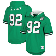 Reggie White Philadelphia Eagles Retired Player Name & Number Mesh Hoodie T-Shirt - Kelly Green Hoodies