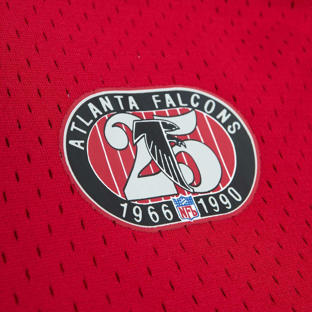 Deion Sanders Atlanta Falcons Retired Player Name & Number Mesh Top - Red Tops