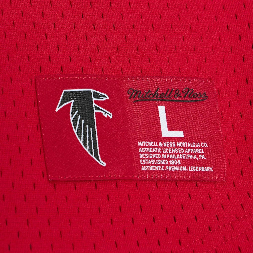 Deion Sanders Atlanta Falcons Retired Player Name & Number Mesh Top - Red Tops