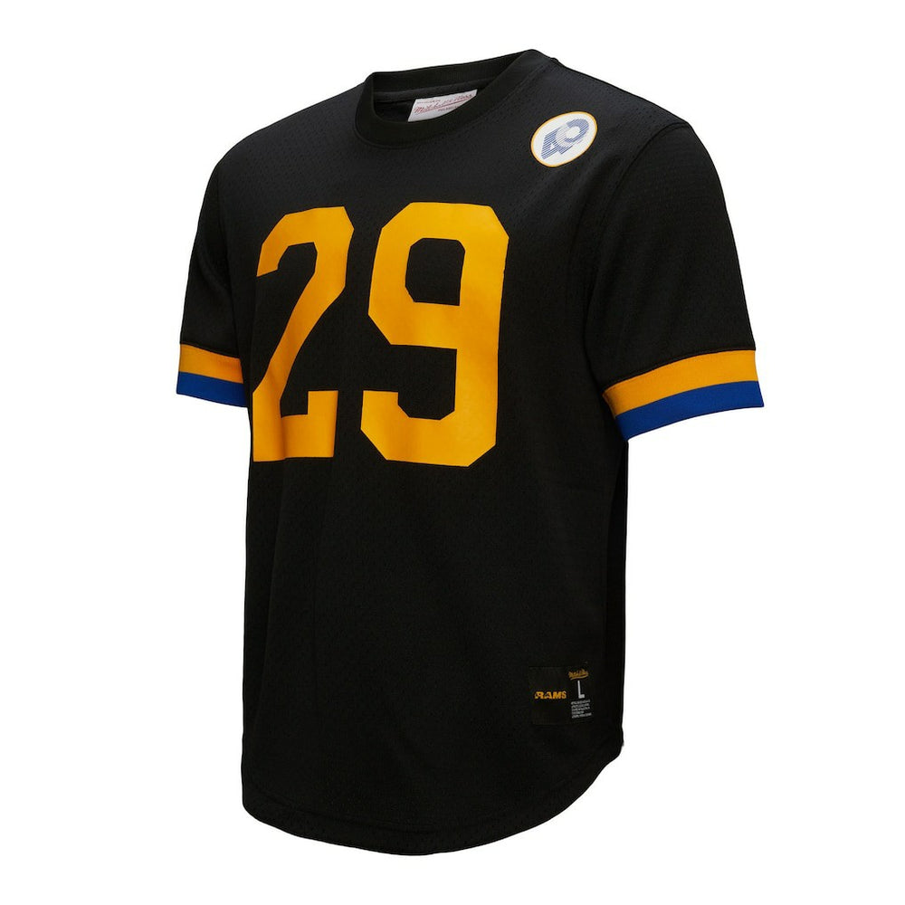 Eric Dickerson Los Angeles Rams Retired Player Name & Number Mesh Top - Black Tops