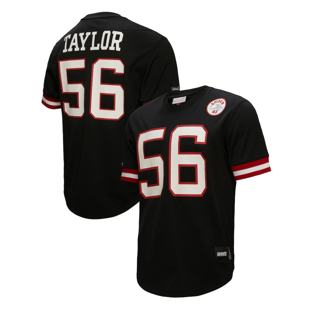 Lawrence Taylor New York Giants Retired Player Name & Number Mesh Top - Black Tops