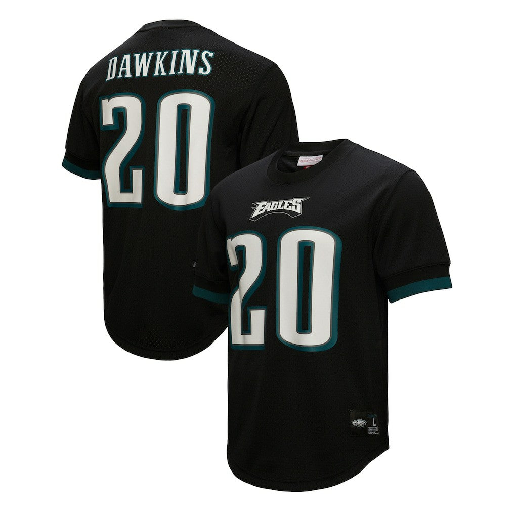Brian Dawkins Philadelphia Eagles Retired Player Name & Number Mesh Top - Black Tops
