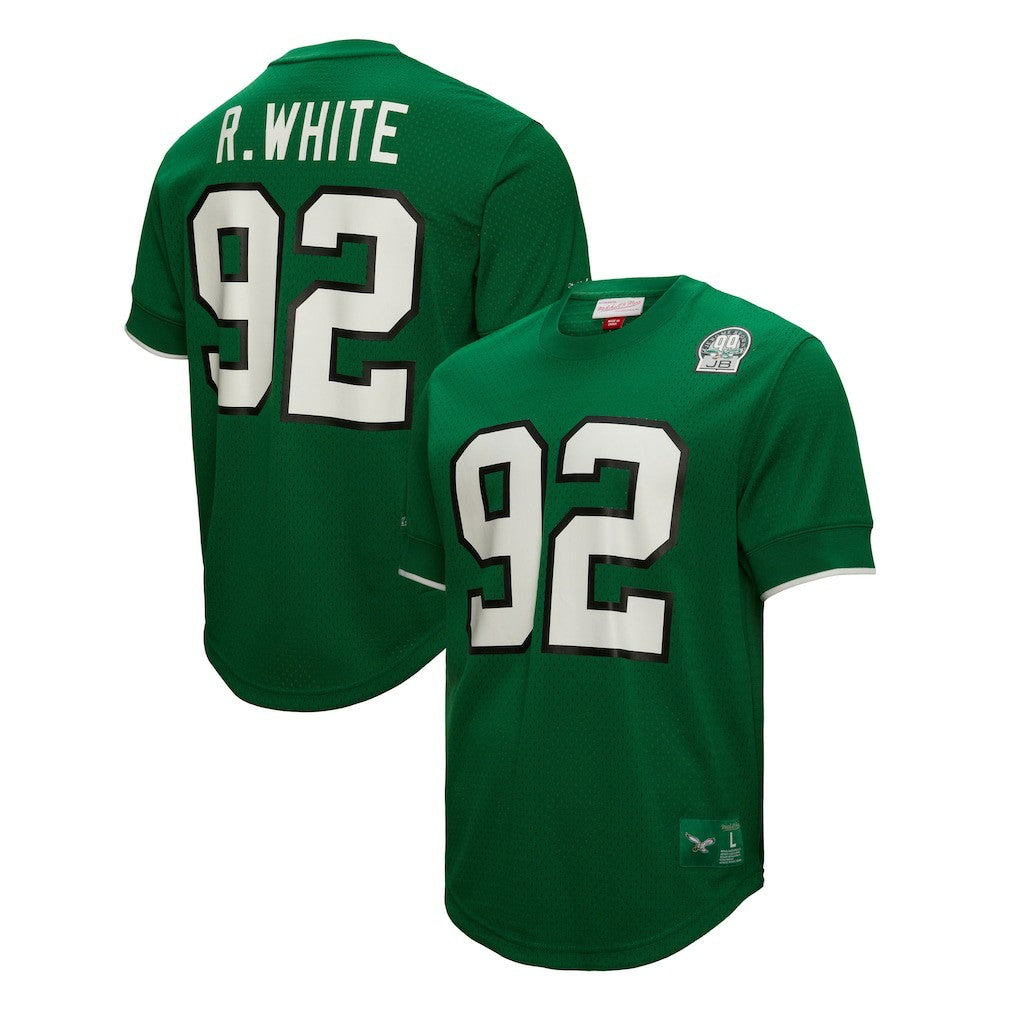 Reggie White Philadelphia Eagles Retired Player Name & Number Mesh Top - Kelly Green Tops