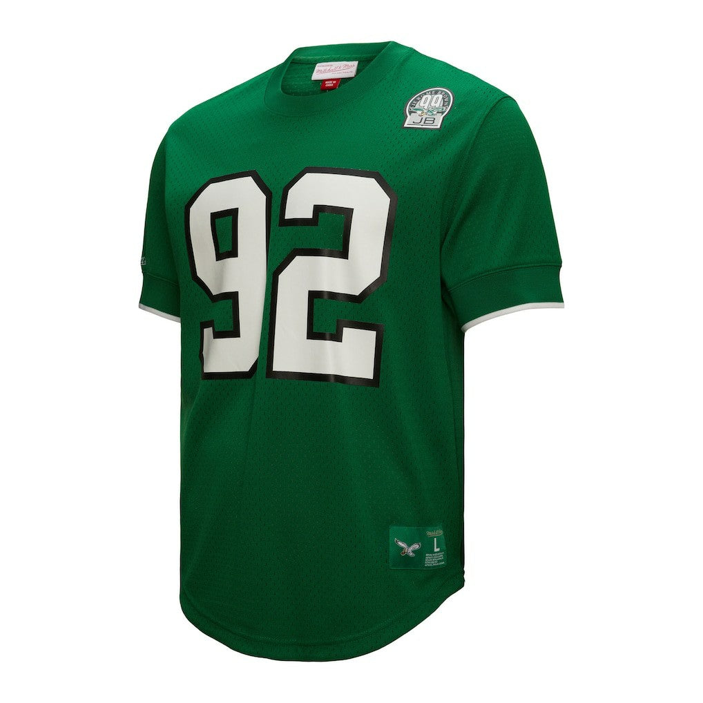 Reggie White Philadelphia Eagles Retired Player Name & Number Mesh Top - Kelly Green Tops