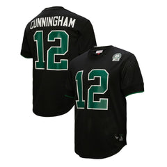 Randall Cunningham Philadelphia Eagles Retired Player Name & Number Mesh Top - Black Tops