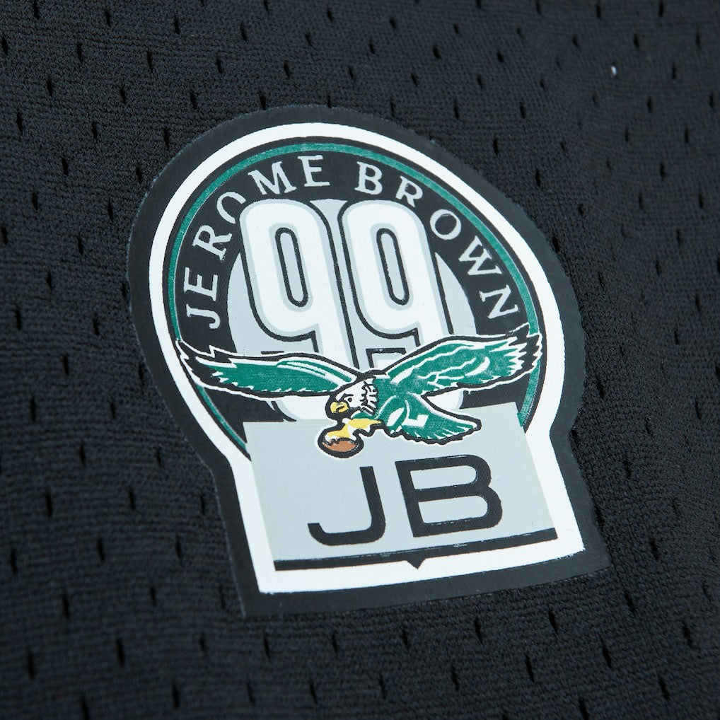 Randall Cunningham Philadelphia Eagles Retired Player Name & Number Mesh Top - Black Tops