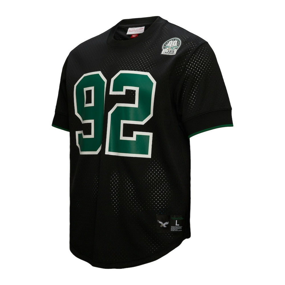 Reggie White Philadelphia Eagles Retired Player Name & Number Mesh Top - Black Tops
