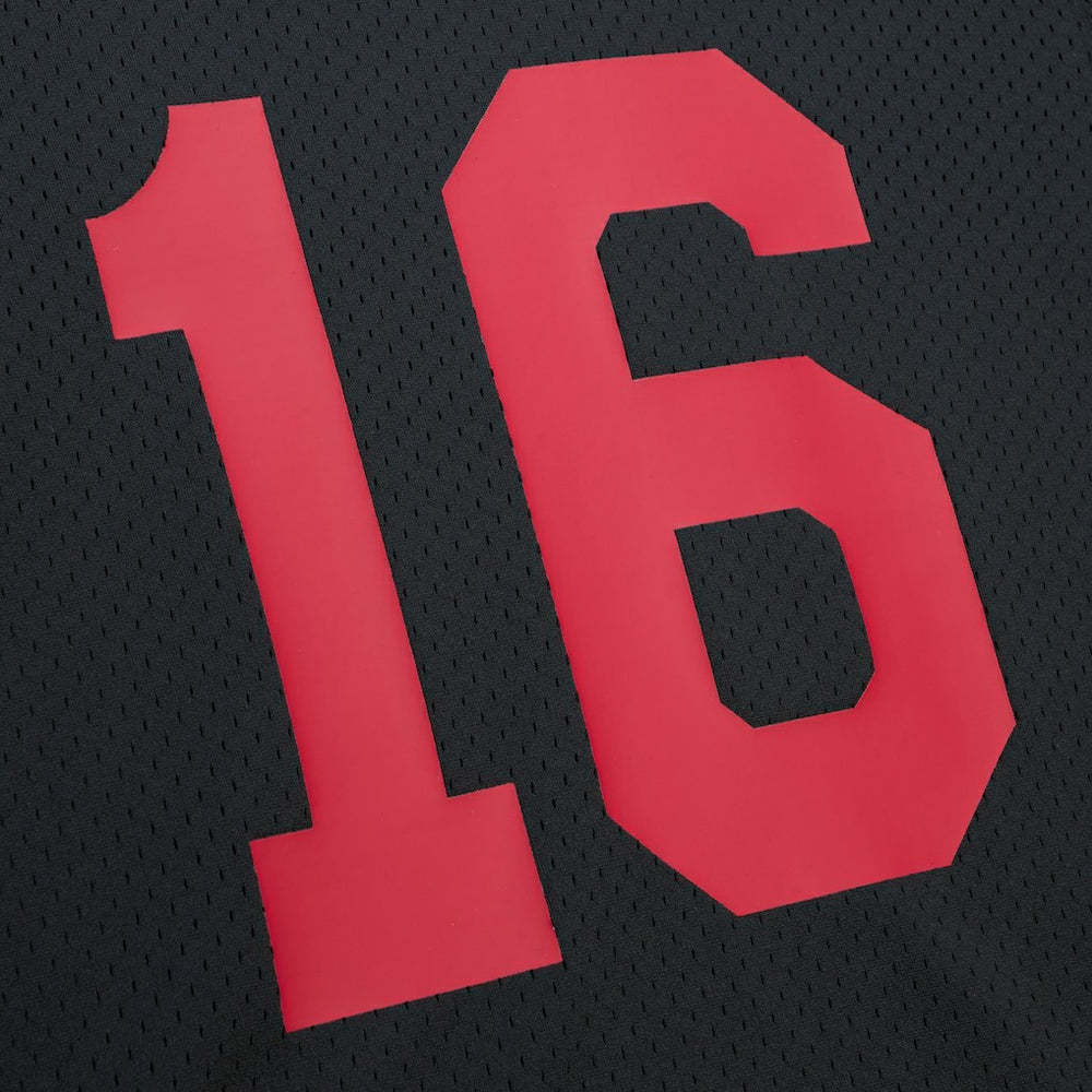 Joe Montana San Francisco 49ers Retired Player Name & Number Mesh Top - Black Tops