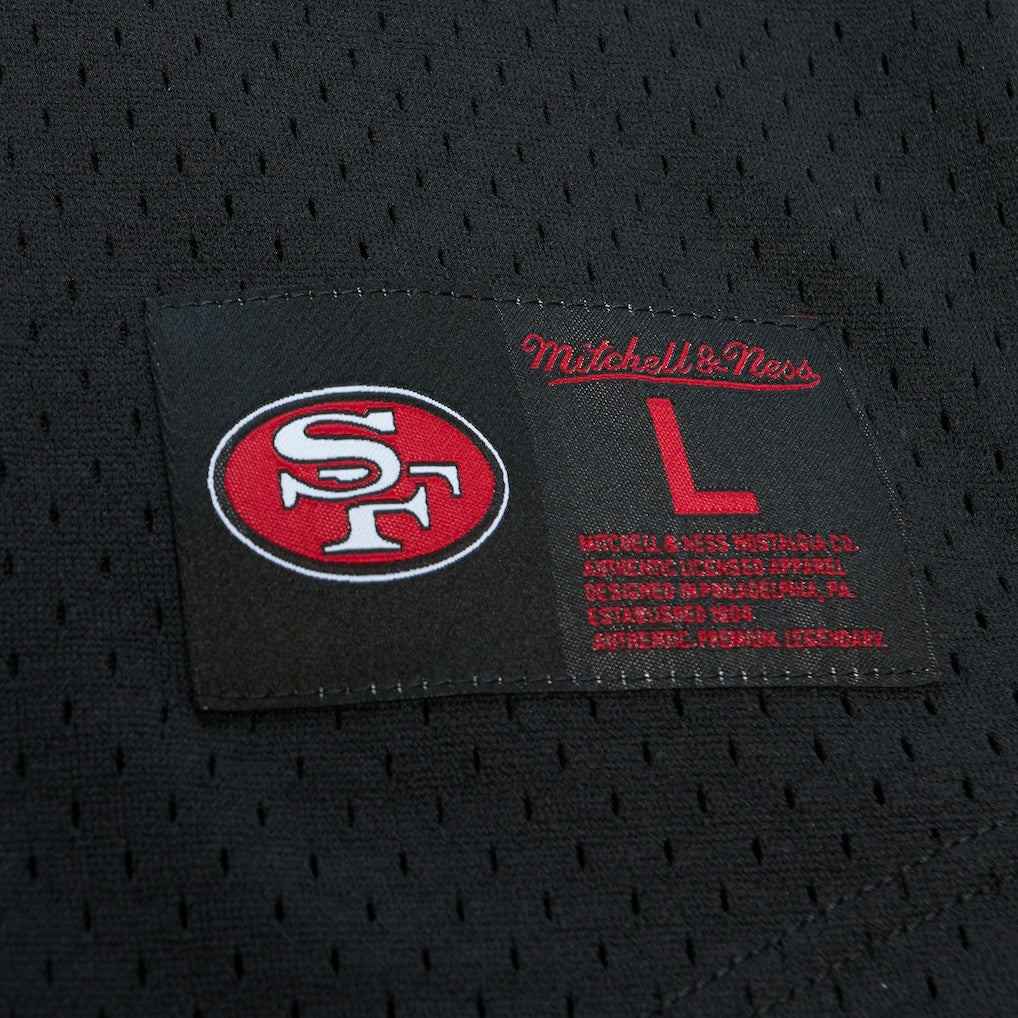 Joe Montana San Francisco 49ers Retired Player Name & Number Mesh Top - Black Tops