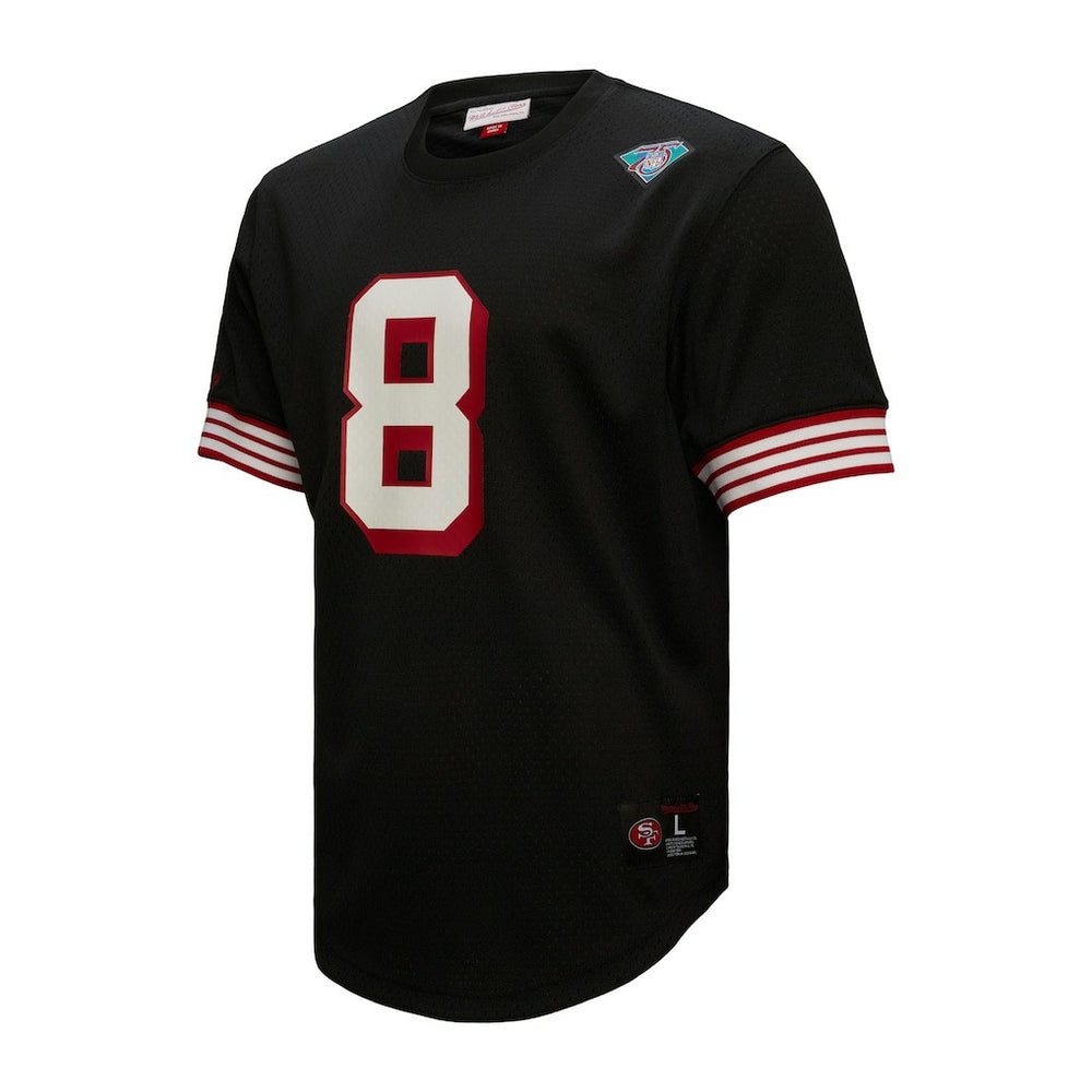 Steve Young San Francisco 49ers Retired Player Name & Number Mesh Top - Black Tops