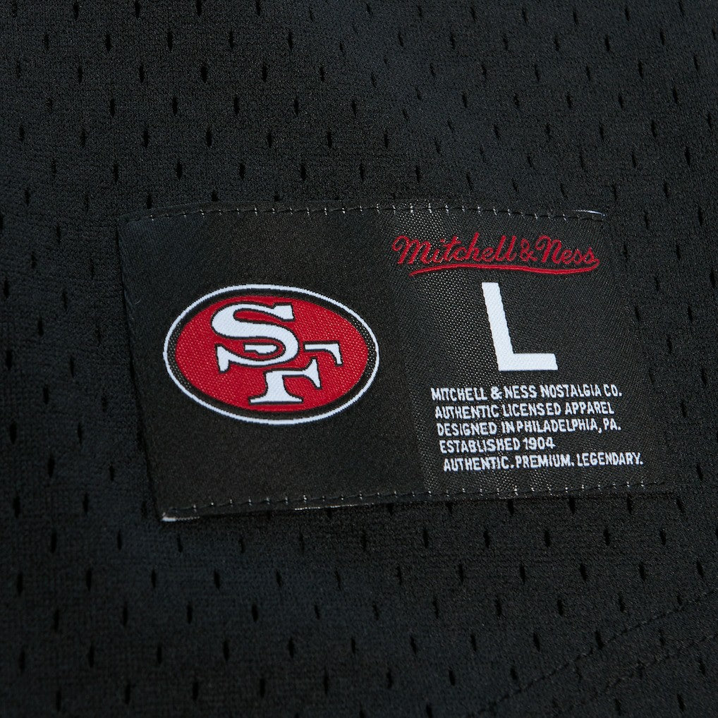 Steve Young San Francisco 49ers Retired Player Name & Number Mesh Top - Black Tops