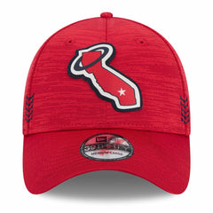 Los Angeles Angels New Era 2024 Clubhouse 39THIRTY Flex Hat - Red Hats