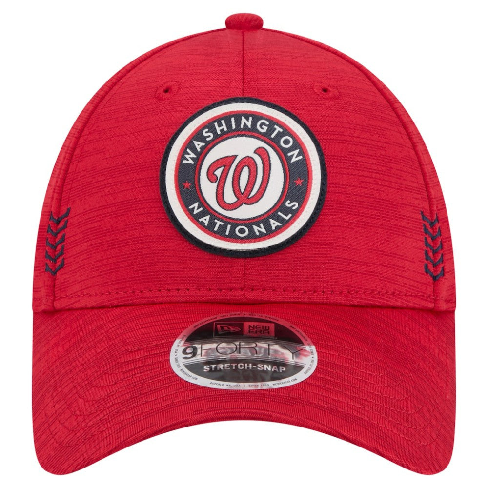 Washington Nationals New Era 2024 Clubhouse 9FORTY Adjustable Hat - Red Hats