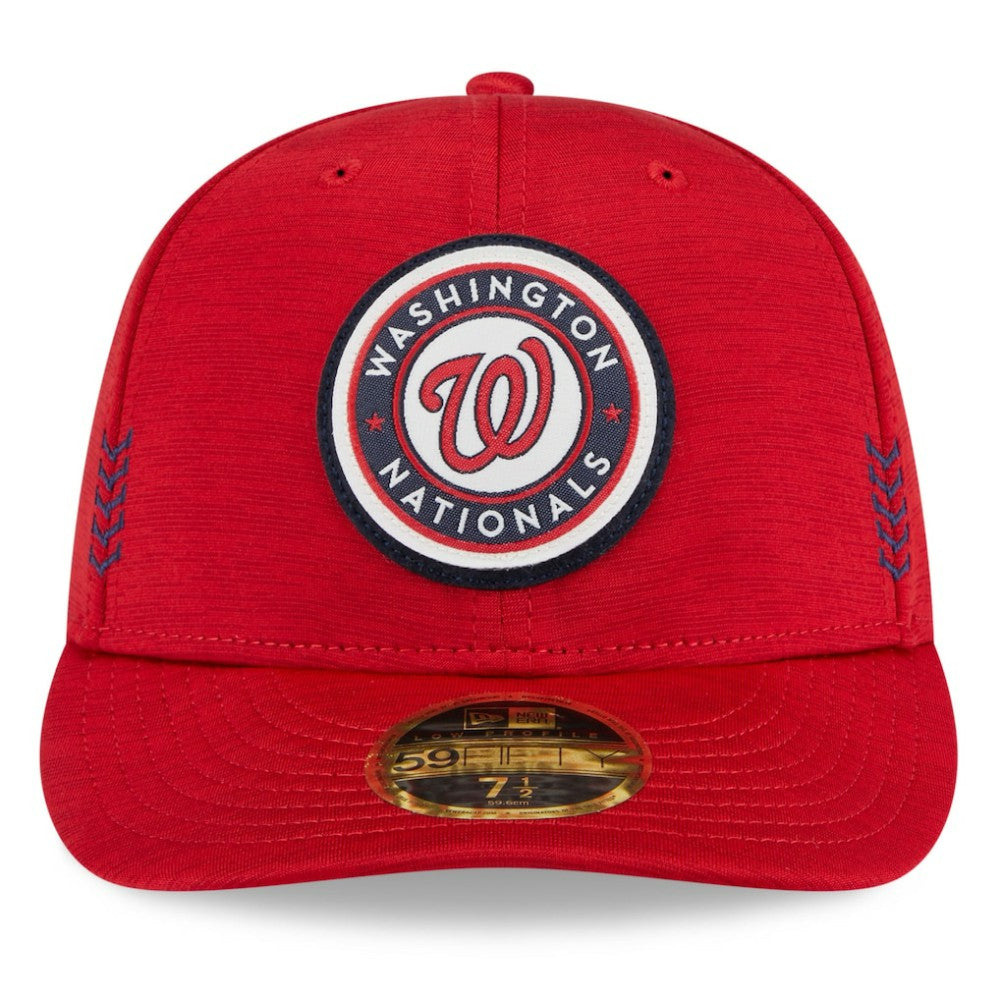 Washington Nationals New Era 2024 Clubhouse Low Profile 59FIFTY Fitted Hat - Red Hats