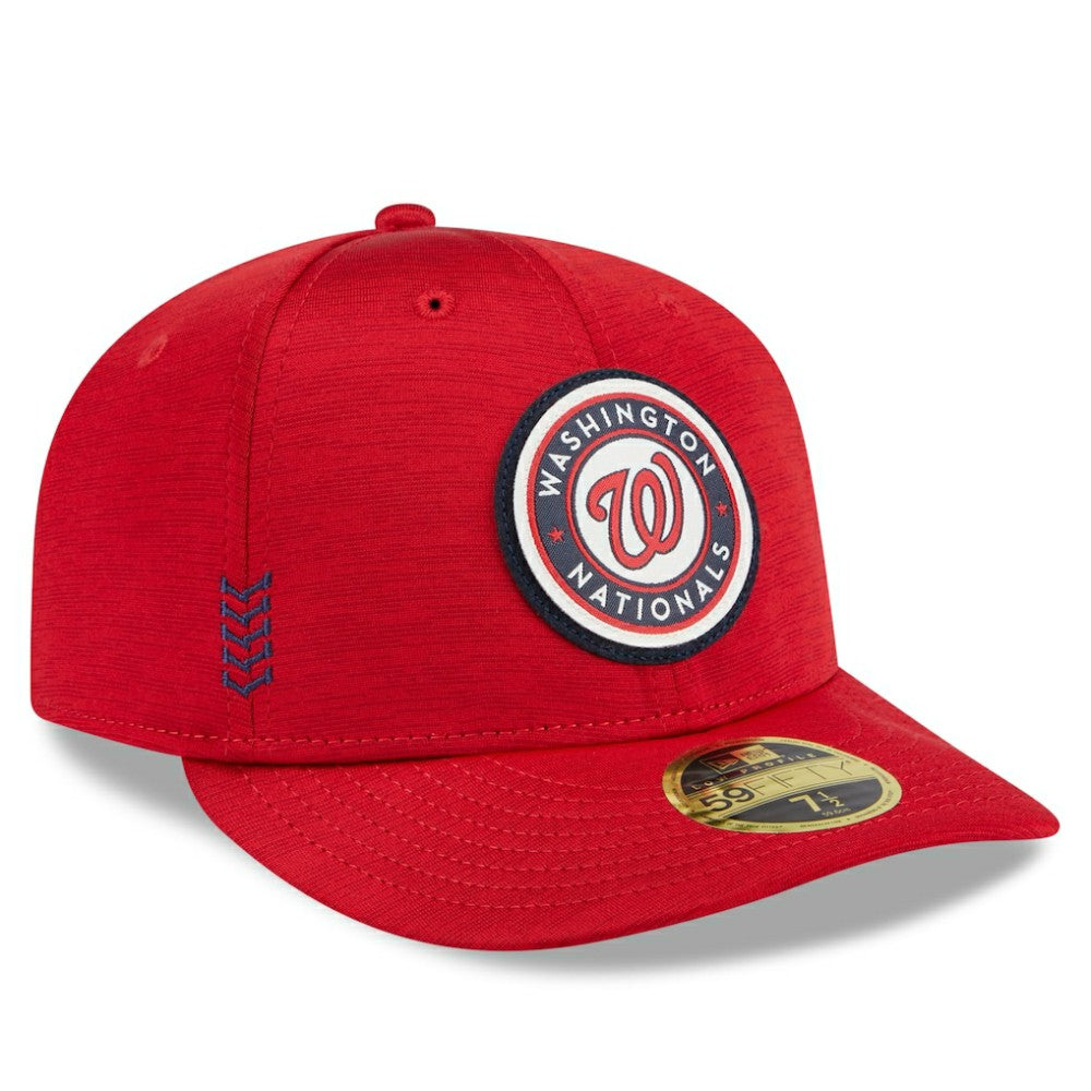 Washington Nationals New Era 2024 Clubhouse Low Profile 59FIFTY Fitted Hat - Red Hats