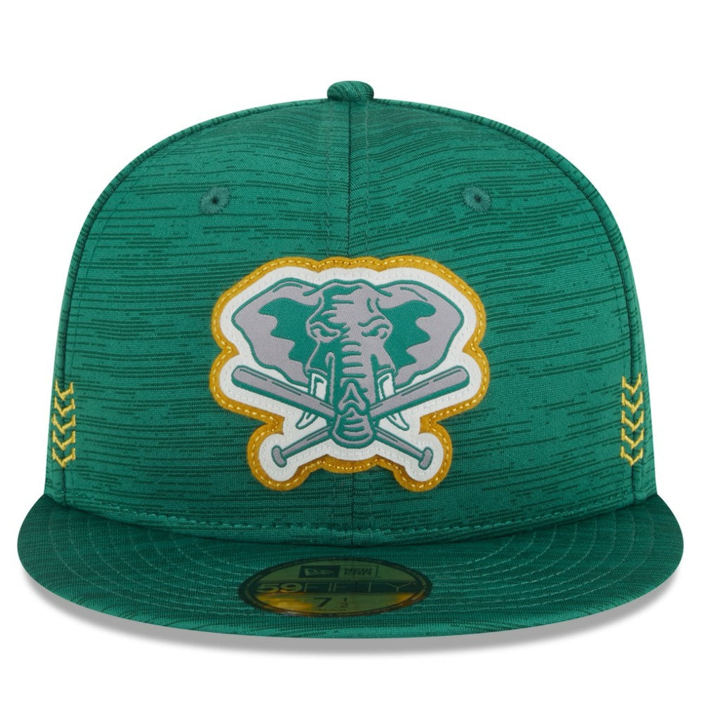 Athletics New Era 2024 Clubhouse 59FIFTY Fitted Hat - Green Hats