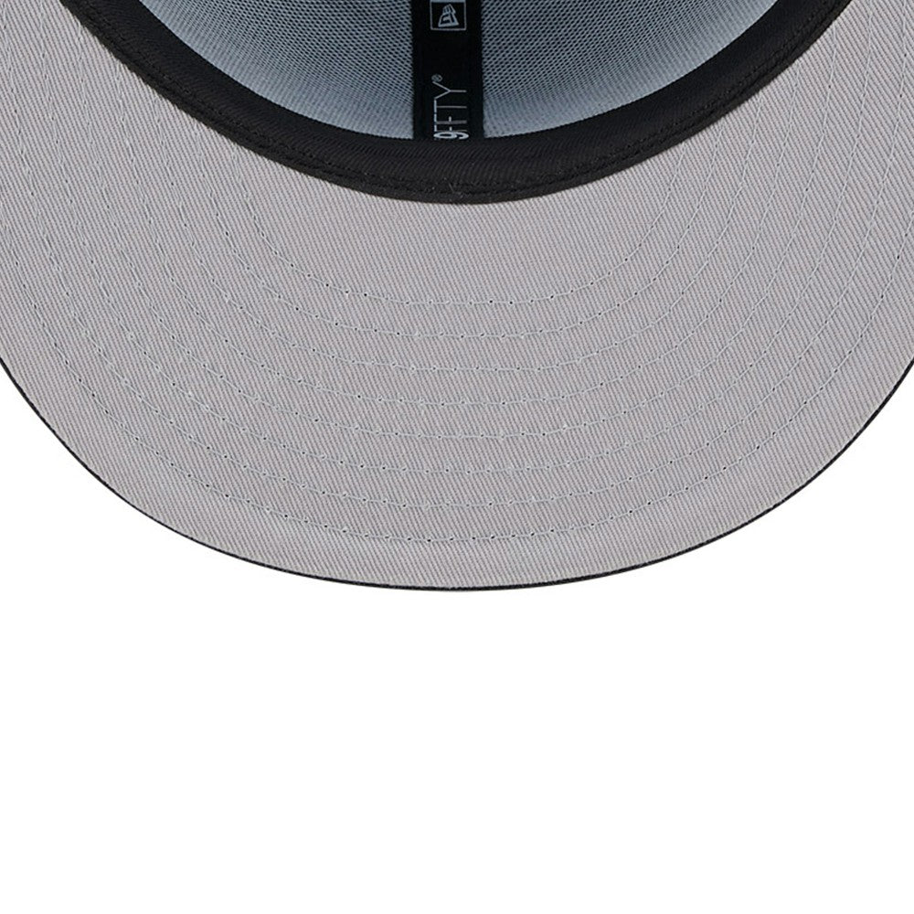 Miami Marlins New Era Gameday Sideswipe 59FIFTY Fitted Hat - Black/Blue Hats