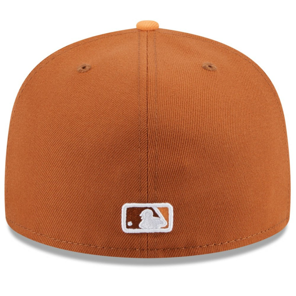 Chicago Cubs New Era Spring Color Basic Two-Tone 59FIFTY Fitted Hat - Brown/Orange Hats