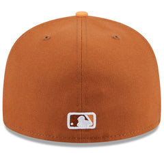 Chicago Cubs New Era Spring Color Basic Two-Tone 59FIFTY Fitted Hat - Brown/Orange Hats
