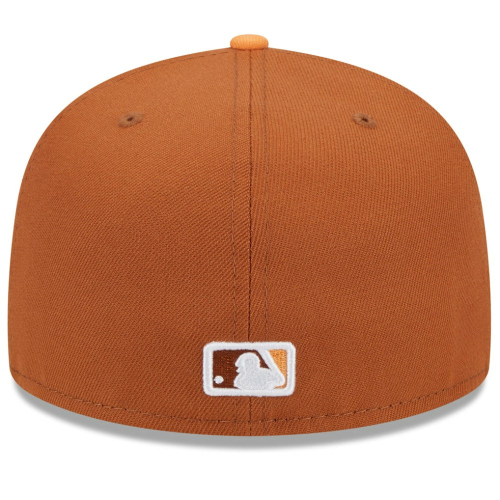 Chicago White Sox New Era Spring Color Basic Two-Tone 59FIFTY Fitted Hat - Brown/Orange Hats