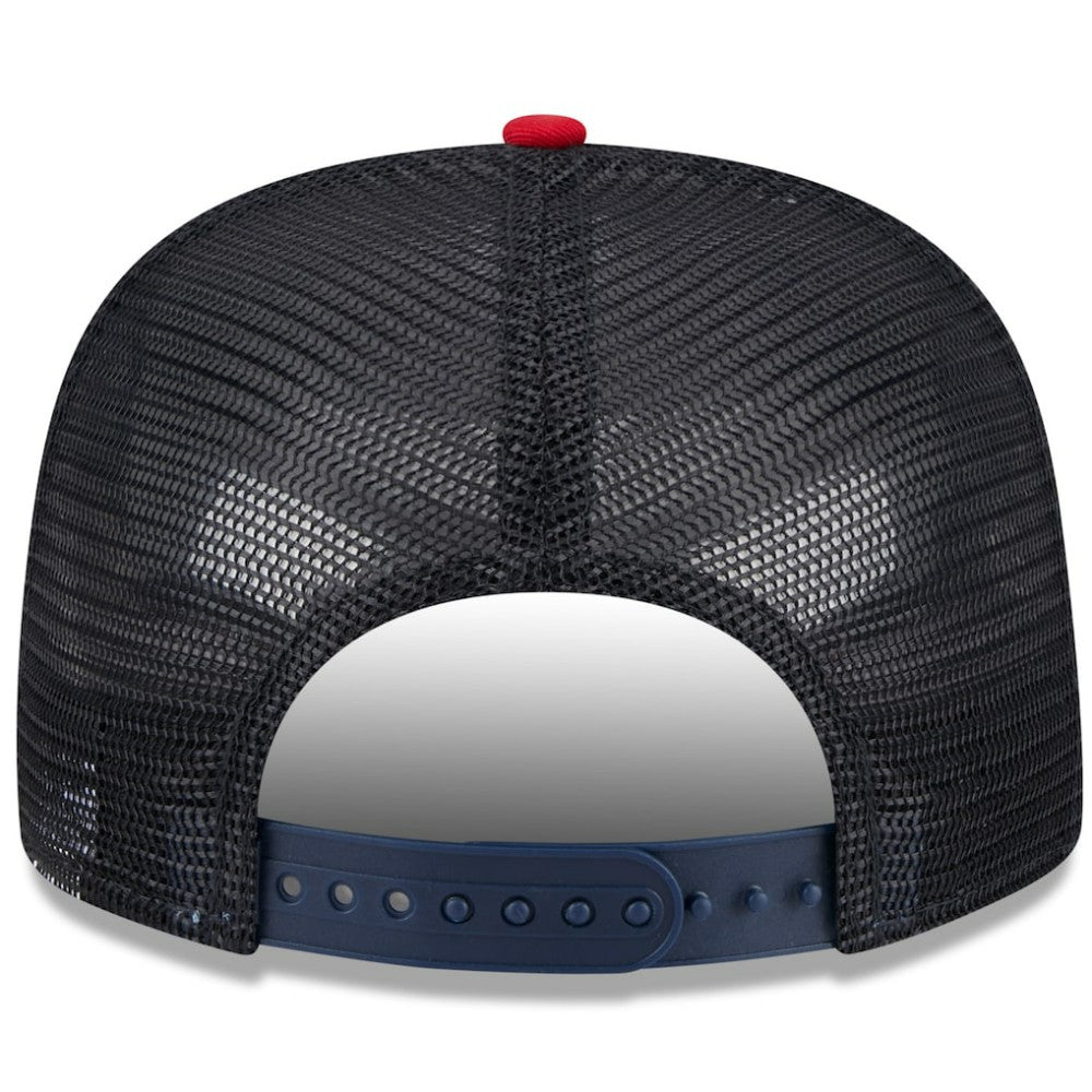 Boston Red Sox New Era Team Foam Front A-Frame Trucker 9FIFTY Snapback Hat - White/Red Hats