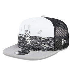 Chicago White Sox New Era Team Foam Front A-Frame Trucker 9FIFTY Snapback Hat - White/Gray Hats