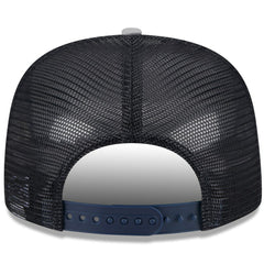 New York Yankees New Era Team Foam Front A-Frame Trucker 9FIFTY Snapback Hat - White/Gray Hats