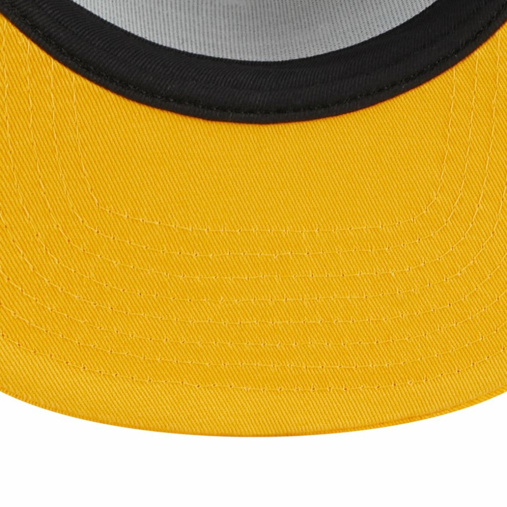 Athletics New Era Team Foam Front A-Frame Trucker 9FIFTY Snapback Hat - White/Gold Hats