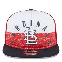 St. Louis Cardinals New Era Team Foam Front A-Frame Trucker 9FIFTY Snapback Hat - White/Red Hats