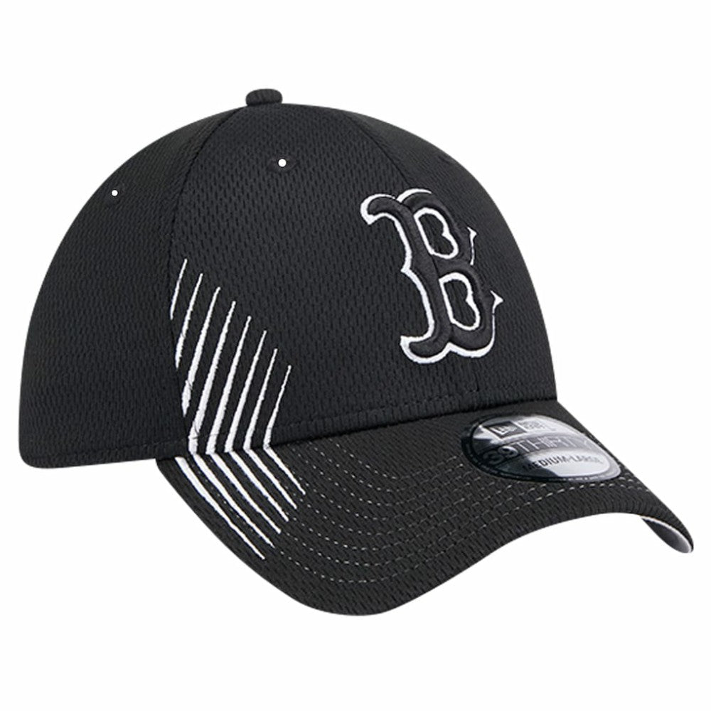 Boston Red Sox New Era Active Dash Mark 39THIRTY Flex Hat - Black Hats