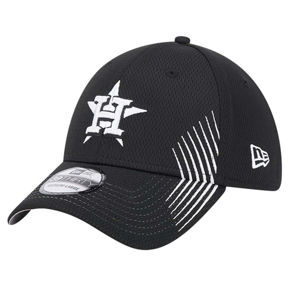 Houston Astros New Era Active Dash Mark 39THIRTY Flex Hat - Black Hats