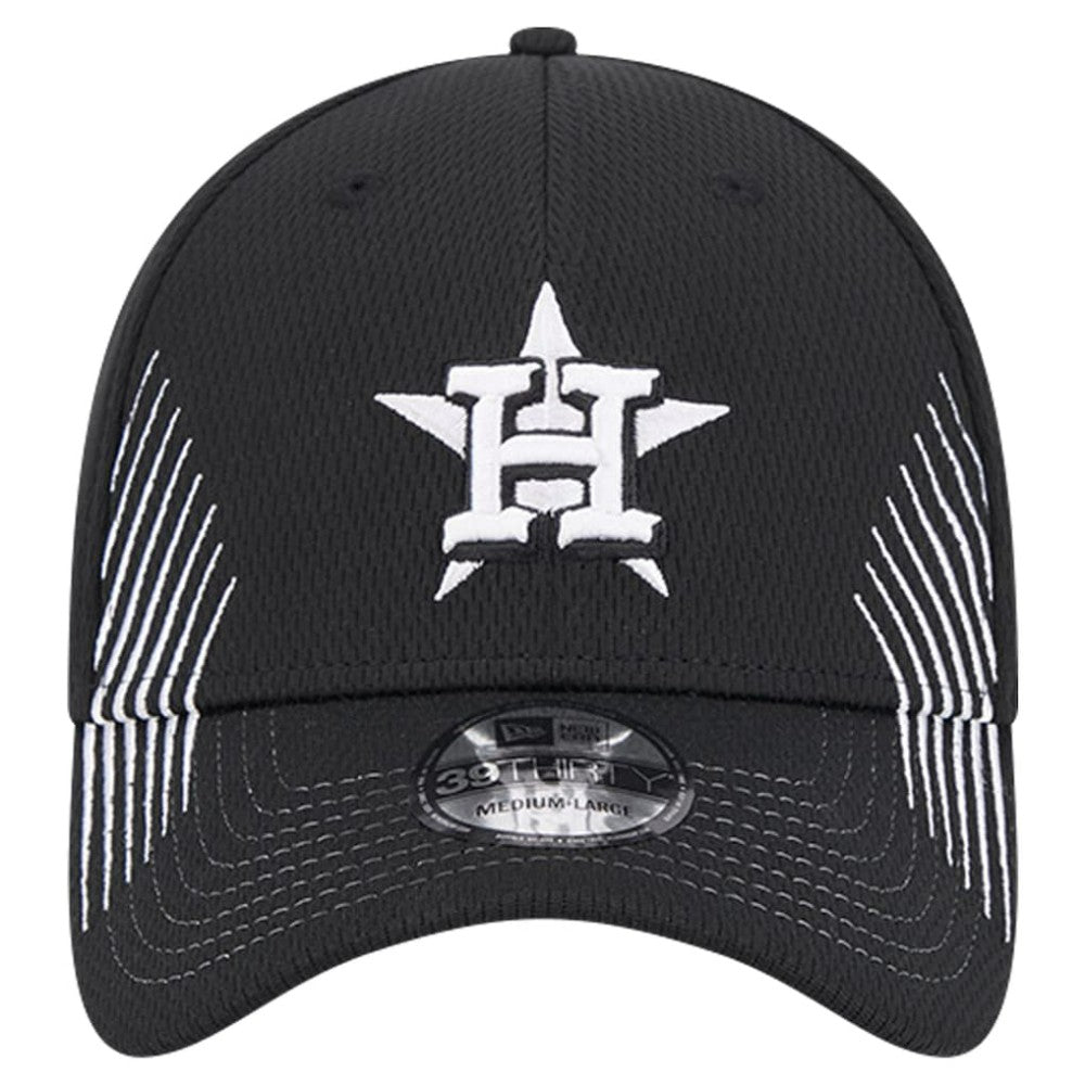 Houston Astros New Era Active Dash Mark 39THIRTY Flex Hat - Black Hats