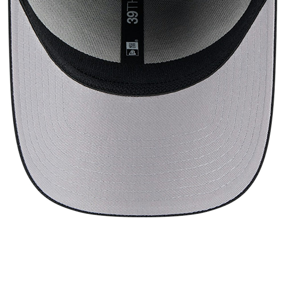 Miami Marlins New Era Active Dash Mark 39THIRTY Flex Hat - Black Hats